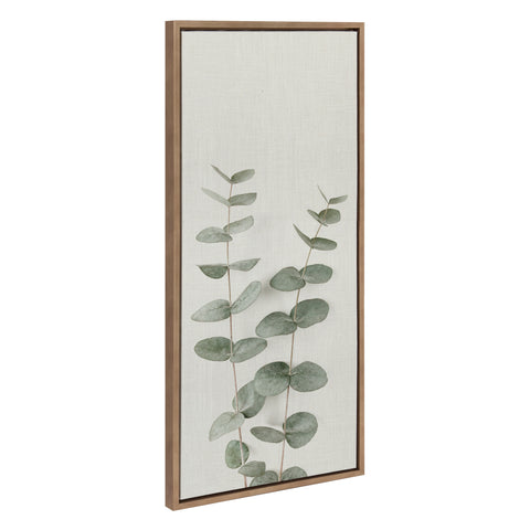 Sylvie Eucalyptus Botanical II Framed Canvas by The Creative Bunch Studio