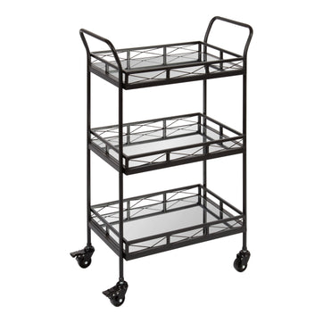 Ketia Metal Tray Bar Cart